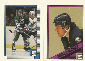 1988-89 O-Pee-Chee Stickers #134 / 270 Calle Johansson / John Anderson Front