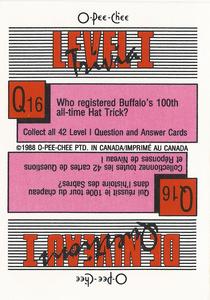 1988-89 O-Pee-Chee Stickers #15 / 142 Brian Sutter / Mario Marois Back