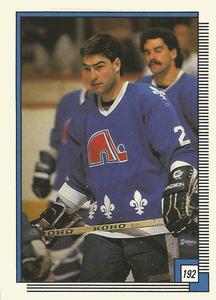 1988-89 O-Pee-Chee Stickers #192 Jeff Brown Front