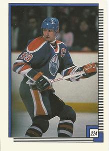 1988-89 O-Pee-Chee Stickers #224 Wayne Gretzky Front