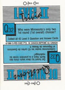 1988-89 O-Pee-Chee Stickers #22 Cam Neely Back