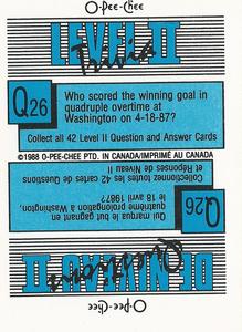 1988-89 O-Pee-Chee Stickers #25 / 154 Gord Kluzak / Jim Fox Back