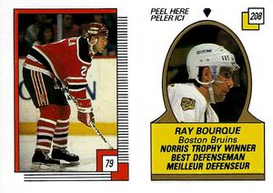 1988-89 O-Pee-Chee Stickers #79 / 208 Joe Cirella / Ray Bourque Front