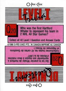 1988-89 O-Pee-Chee Stickers #119 / 249 Mike Bullard / Jeff Sharples Back
