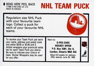 1988-89 O-Pee-Chee Stickers #131 / 267 Rob Brown / Dave Babych Back