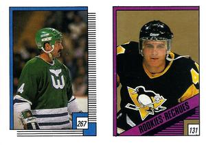 1988-89 O-Pee-Chee Stickers #131 / 267 Rob Brown / Dave Babych Front