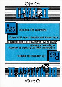 1988-89 O-Pee-Chee Stickers #188 Michel Goulet Back