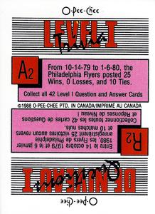 1988-89 O-Pee-Chee Stickers #239 Kelly Kisio Back