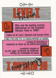 1988-89 O-Pee-Chee Stickers #6 / 135 Doug Wilson / Darren Pang Back