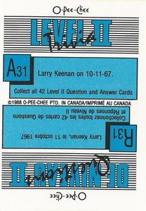 1988-89 O-Pee-Chee Stickers #71 / 200 Larry Murphy / Moe Mantha Back