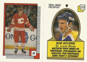 1988-89 O-Pee-Chee Stickers #84 / 213 Rob Ramage / Bob Bourne Front