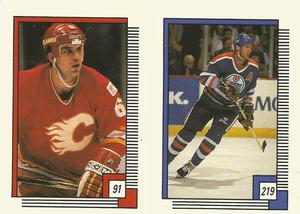 1988-89 O-Pee-Chee Stickers #91 / 219 Ric Nattress / Kevin Lowe Front