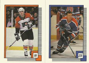 1988-89 O-Pee-Chee Stickers #99 / 225 Rick Tocchet / Steve Smith Front