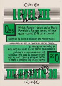 1989-90 O-Pee-Chee Stickers #1 Flames / Canadiens Action Back