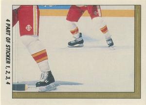 1989-90 O-Pee-Chee Stickers #4 Flames / Canadiens Action Front
