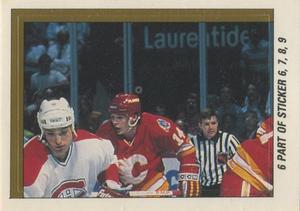 1989-90 O-Pee-Chee Stickers #6 Flames / Canadiens Action Front