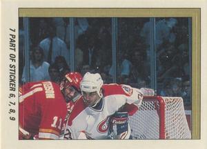 1989-90 O-Pee-Chee Stickers #7 Flames / Canadiens Action Front