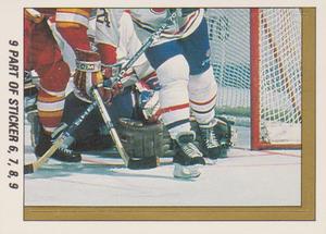 1989-90 O-Pee-Chee Stickers #9 Flames / Canadiens Action Front