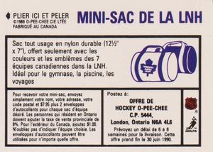 1989-90 O-Pee-Chee Stickers #17 Steve Larmer  Back