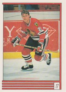 1989-90 O-Pee-Chee Stickers #17 Steve Larmer  Front
