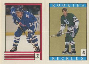 1989-90 O-Pee-Chee Stickers #44 / 190 Scott Young / Robert Picard Front