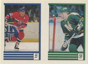 1989-90 O-Pee-Chee Stickers #55 / 199 Larry Robinson / Larry Murphy Front