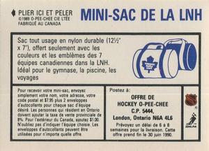 1989-90 O-Pee-Chee Stickers #70 Petri Skriko  Back