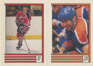 1989-90 O-Pee-Chee Stickers #83 / 224 Kirk Muller / Kevin Lowe Front
