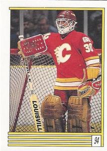 1989-90 O-Pee-Chee Stickers #94 Mike Vernon  Front
