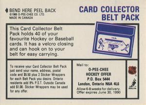 1989-90 O-Pee-Chee Stickers #95 Al MacInnis  Back