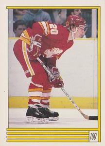 1989-90 O-Pee-Chee Stickers #100 Gary Suter  Front