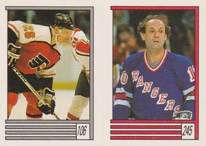 1989-90 O-Pee-Chee Stickers #106 / 245 Brian Propp / Guy Lafleur Front