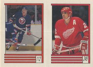 1989-90 O-Pee-Chee Stickers #112 / 249 Mikko Makela / Mike O'Connell Front