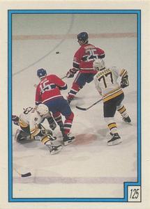 1989-90 O-Pee-Chee Stickers #125 Bruins / Canadiens Action Front