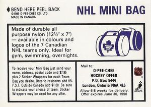 1989-90 O-Pee-Chee Stickers #127 Flames / Devils Action Back