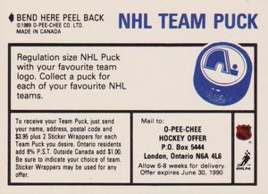 1989-90 O-Pee-Chee Stickers #129 Flyers / Oilers Action Back