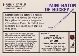 1989-90 O-Pee-Chee Stickers #131 Canucks / Bruins Action Back