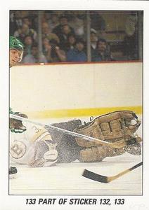 1989-90 O-Pee-Chee Stickers #133 North Stars / Bruins Action Front