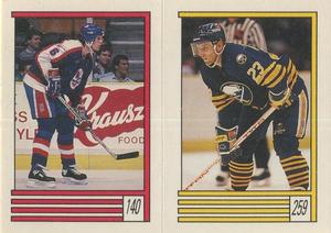 1989-90 O-Pee-Chee Stickers #140 / 259 Jim Kyte / Ray Sheppard Front