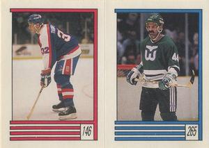 1989-90 O-Pee-Chee Stickers #146 / 265 Peter Taglianetti / Dave Babych Front