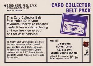1989-90 O-Pee-Chee Stickers #34 / 174 Sean Burke / Mark Osborne Back