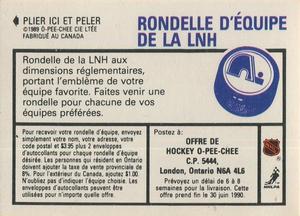 1989-90 O-Pee-Chee Stickers #178 Al Iafrate  Back