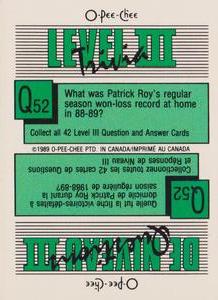 1989-90 O-Pee-Chee Stickers #237 Paul Coffey  Back
