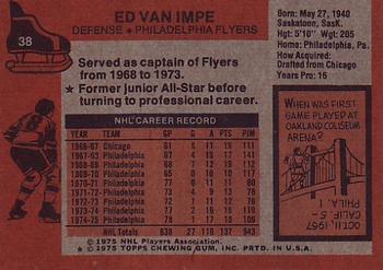 1975-76 Topps #38 Ed Van Impe Back