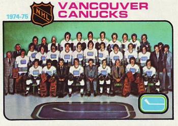 1975-76 Topps #97 Vancouver Canucks Front