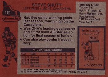 1975-76 Topps #181 Steve Shutt Back