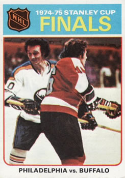 1975-76 Topps #1 1974-75 Stanley Cup Finals Front