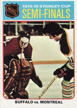 1975-76 Topps #3 1974-75 Stanley Cup Semi-Finals Front