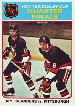 1975-76 Topps #4 1974-75 Stanley Cup Quarter Finals Front