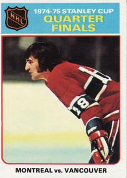 1975-76 Topps #5 1974-75 Stanley Cup Quarter Finals Front